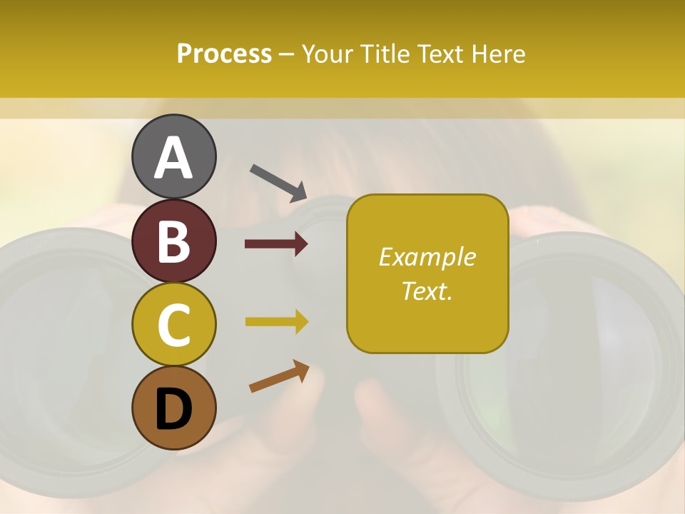 Surveillance Spectator Girl PowerPoint Template