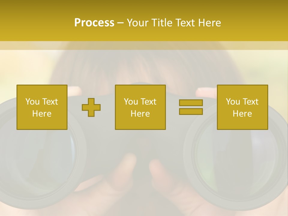 Surveillance Spectator Girl PowerPoint Template