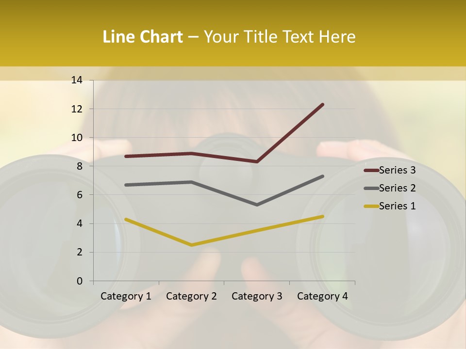 Surveillance Spectator Girl PowerPoint Template