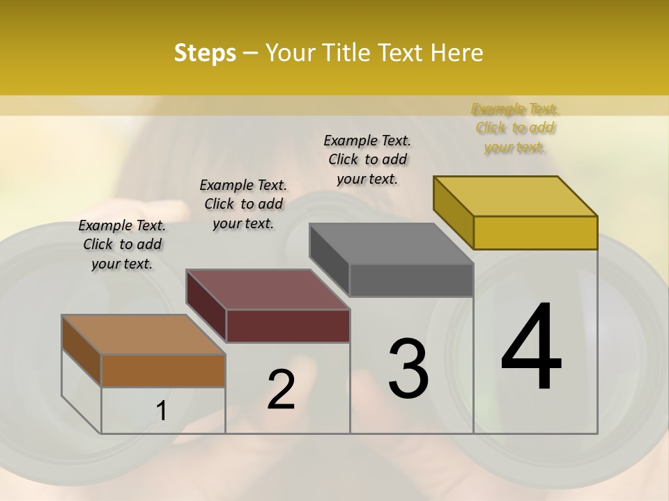 Surveillance Spectator Girl PowerPoint Template
