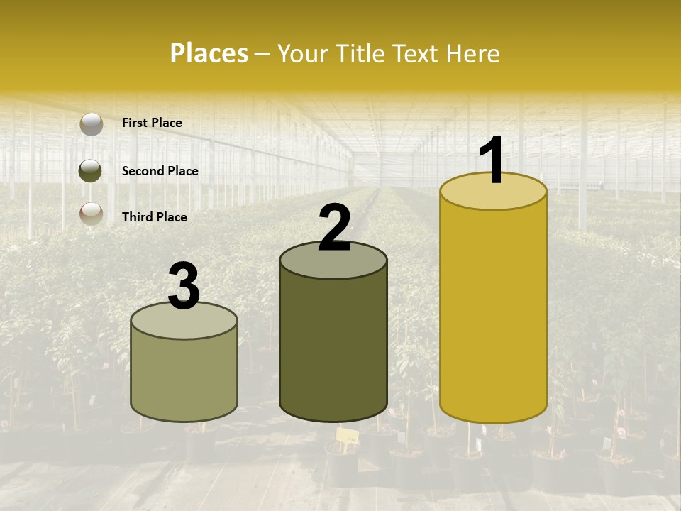 Pot Greenhouse Sepals PowerPoint Template