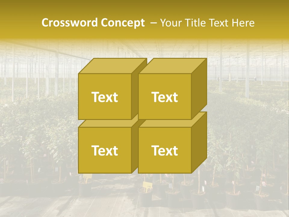 Pot Greenhouse Sepals PowerPoint Template