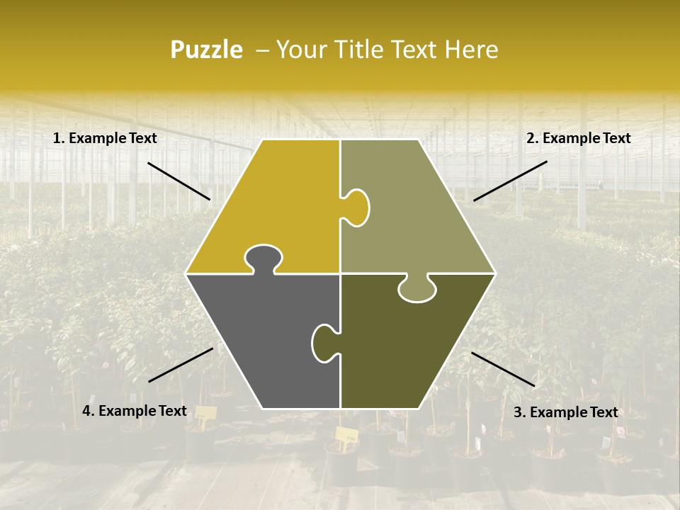 Pot Greenhouse Sepals PowerPoint Template