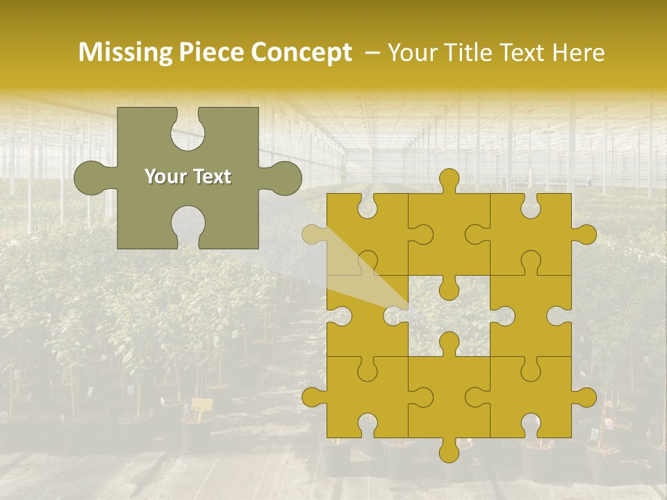 Pot Greenhouse Sepals PowerPoint Template