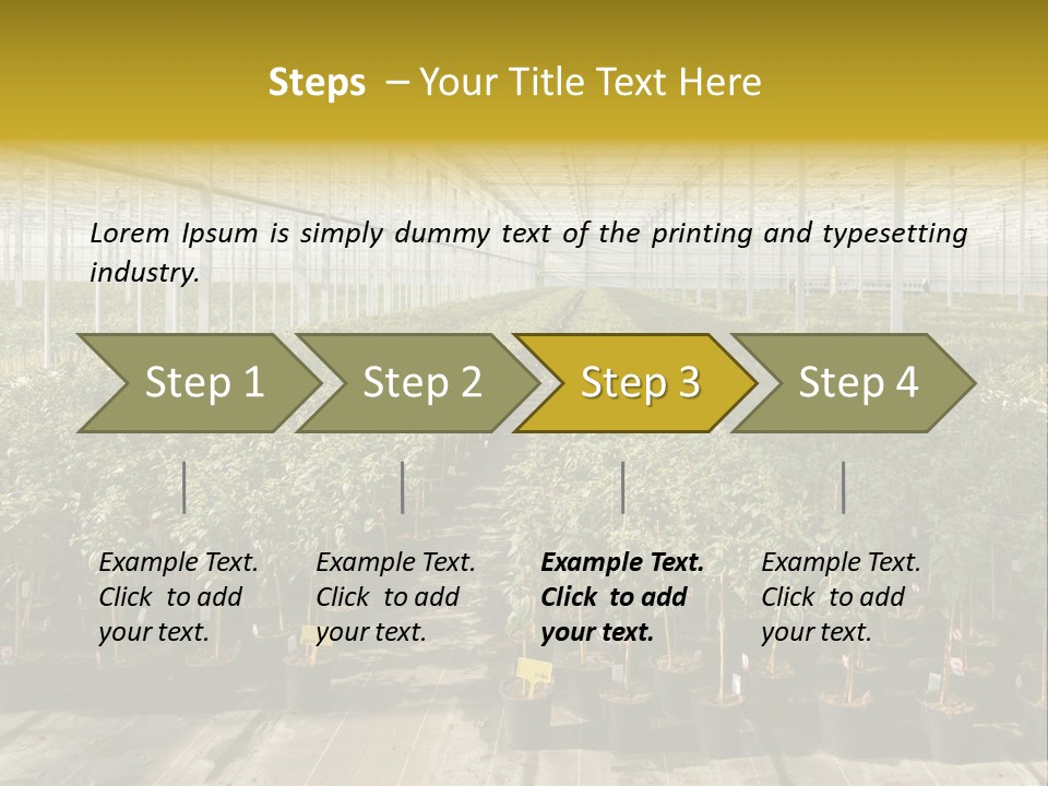 Pot Greenhouse Sepals PowerPoint Template