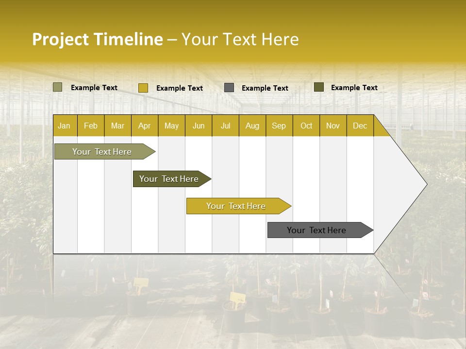 Pot Greenhouse Sepals PowerPoint Template