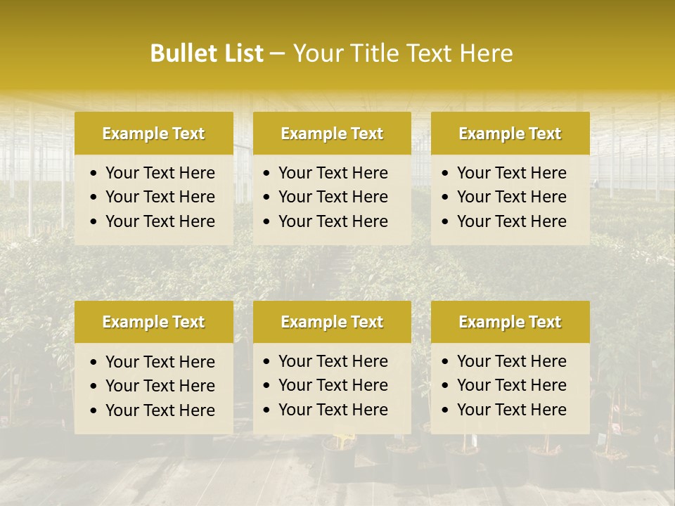 Pot Greenhouse Sepals PowerPoint Template