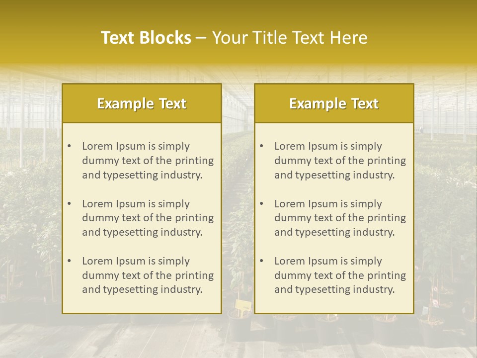 Pot Greenhouse Sepals PowerPoint Template