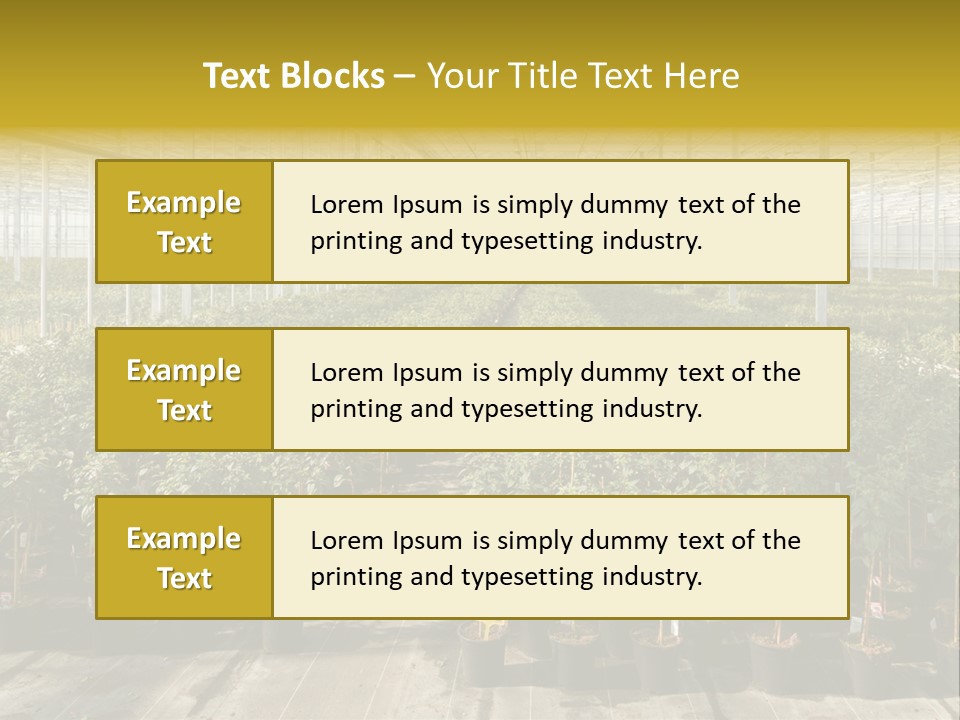 Pot Greenhouse Sepals PowerPoint Template