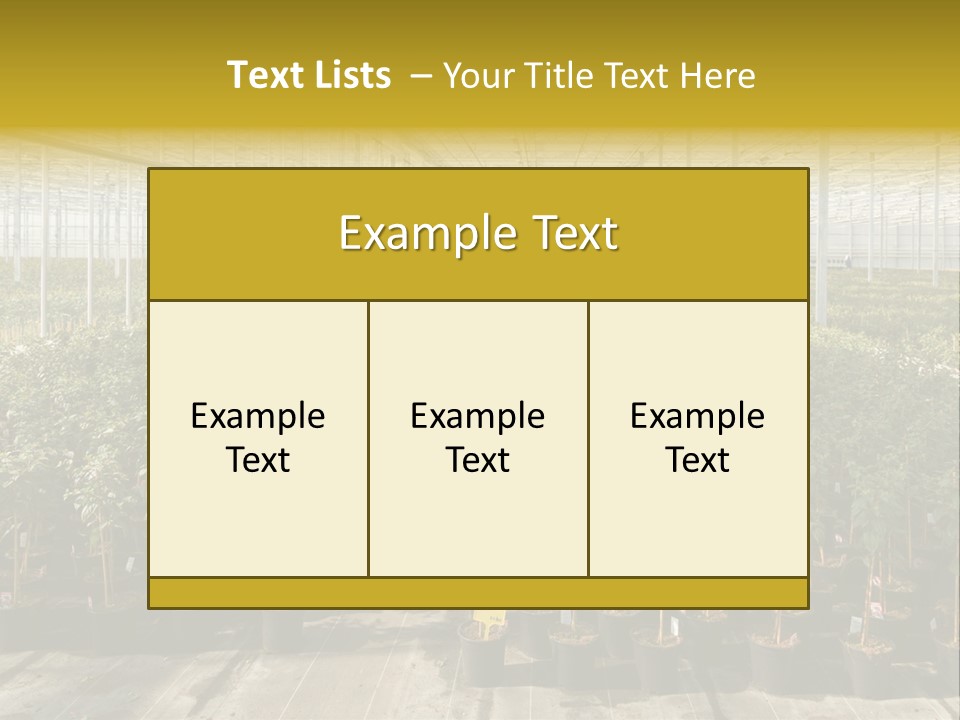 Pot Greenhouse Sepals PowerPoint Template