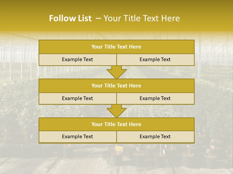 Pot Greenhouse Sepals PowerPoint Template