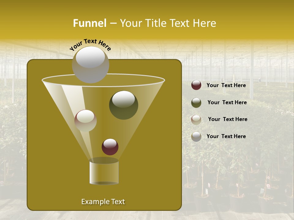 Pot Greenhouse Sepals PowerPoint Template