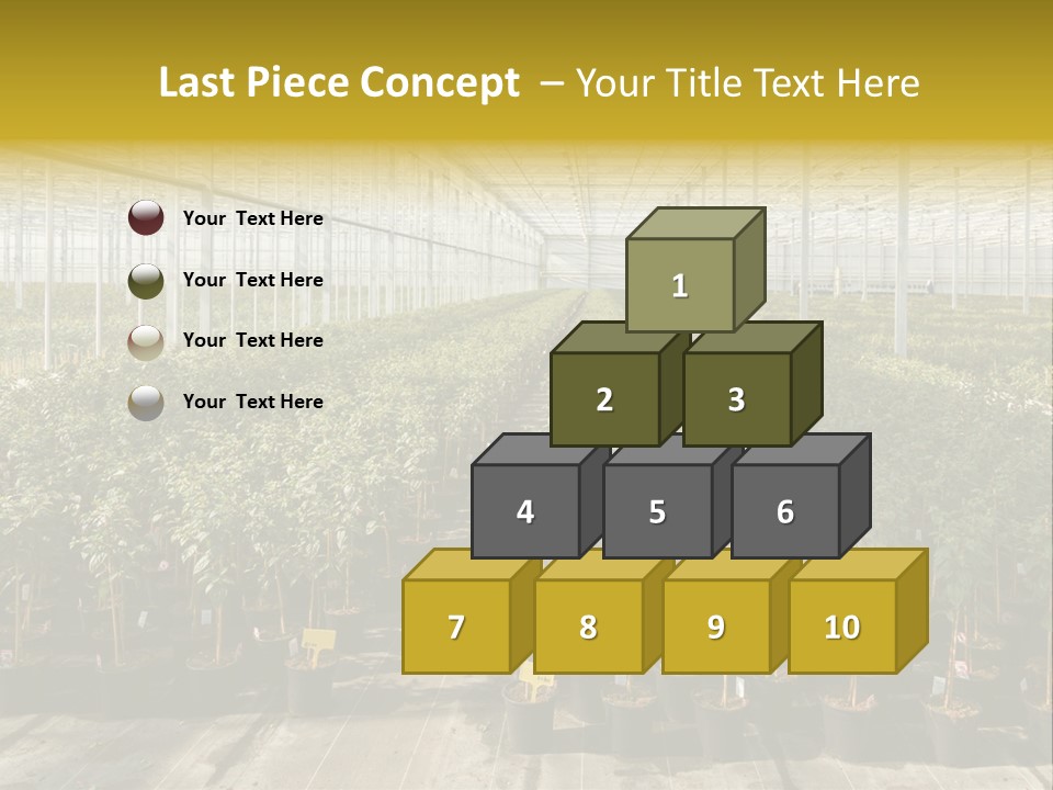 Pot Greenhouse Sepals PowerPoint Template