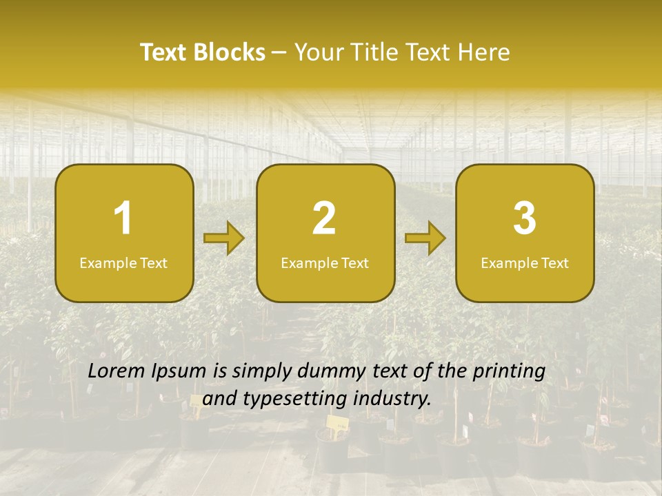 Pot Greenhouse Sepals PowerPoint Template