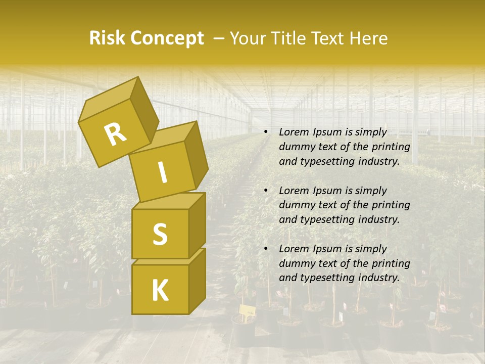 Pot Greenhouse Sepals PowerPoint Template