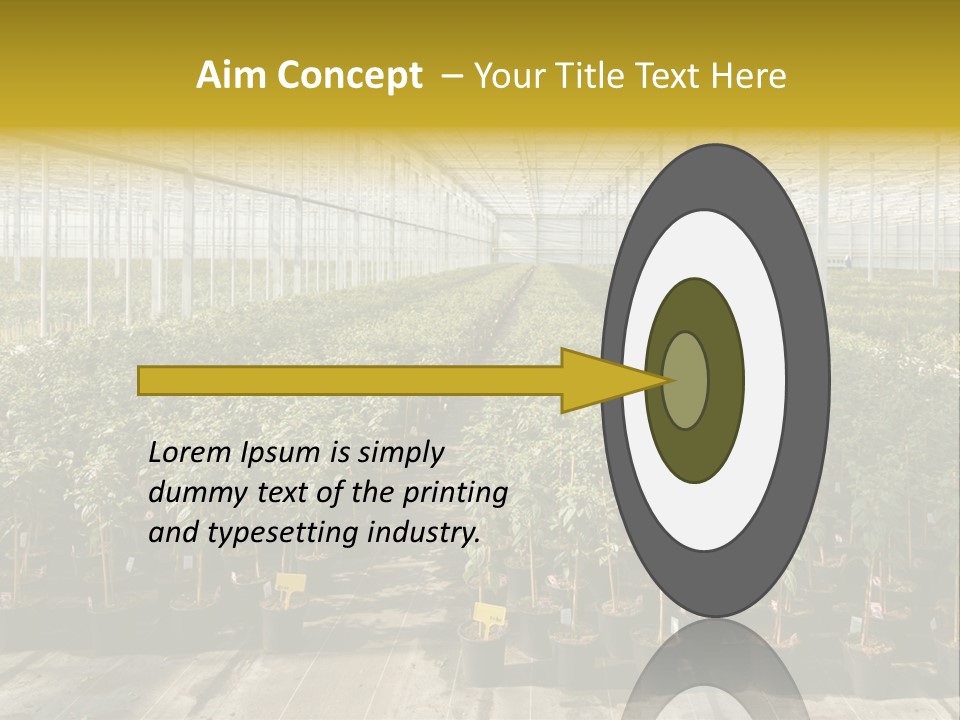 Pot Greenhouse Sepals PowerPoint Template
