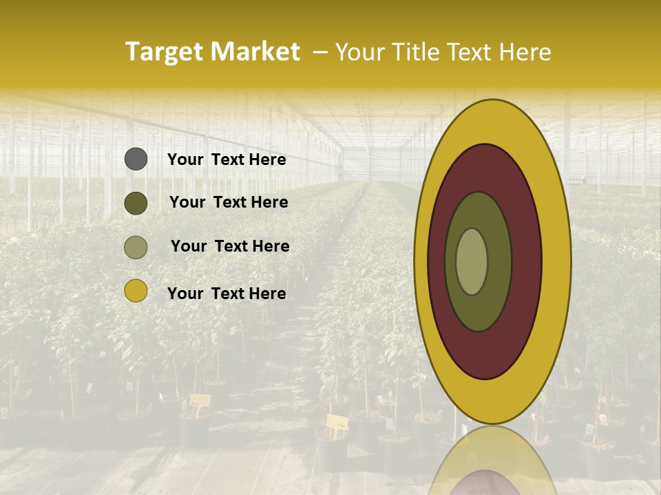 Pot Greenhouse Sepals PowerPoint Template