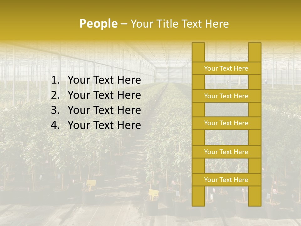 Pot Greenhouse Sepals PowerPoint Template