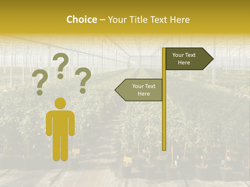 Pot Greenhouse Sepals PowerPoint Template