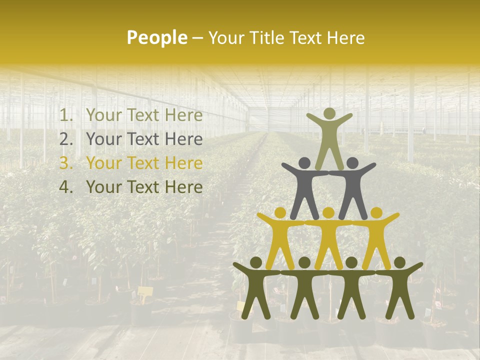 Pot Greenhouse Sepals PowerPoint Template