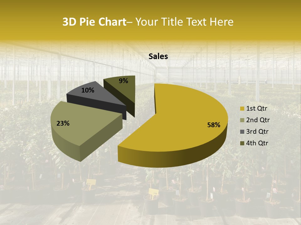 Pot Greenhouse Sepals PowerPoint Template