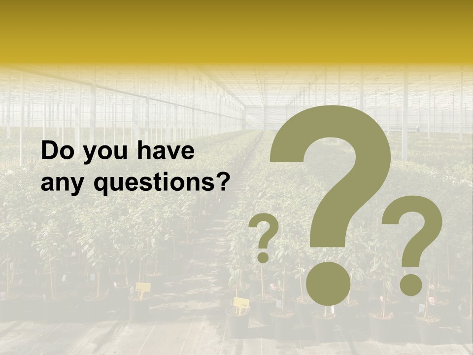 Pot Greenhouse Sepals PowerPoint Template