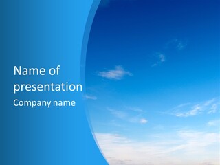 Cloudiness Azure Nimbi PowerPoint Template