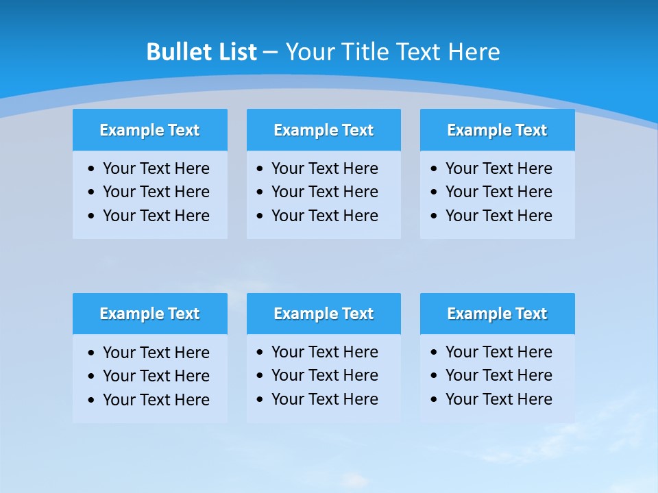 Cloudiness Azure Nimbi PowerPoint Template