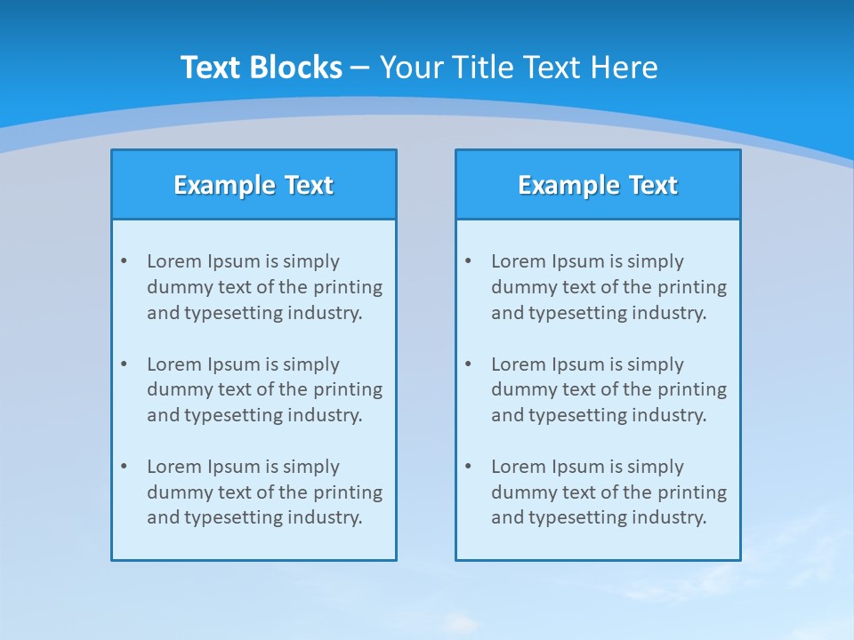 Cloudiness Azure Nimbi PowerPoint Template