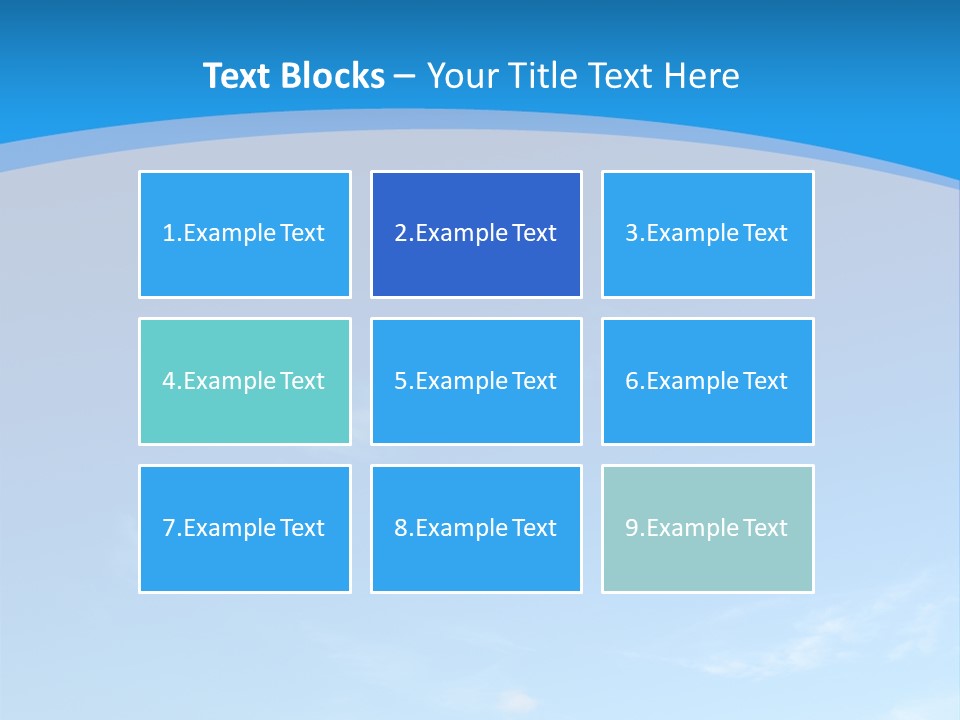 Cloudiness Azure Nimbi PowerPoint Template