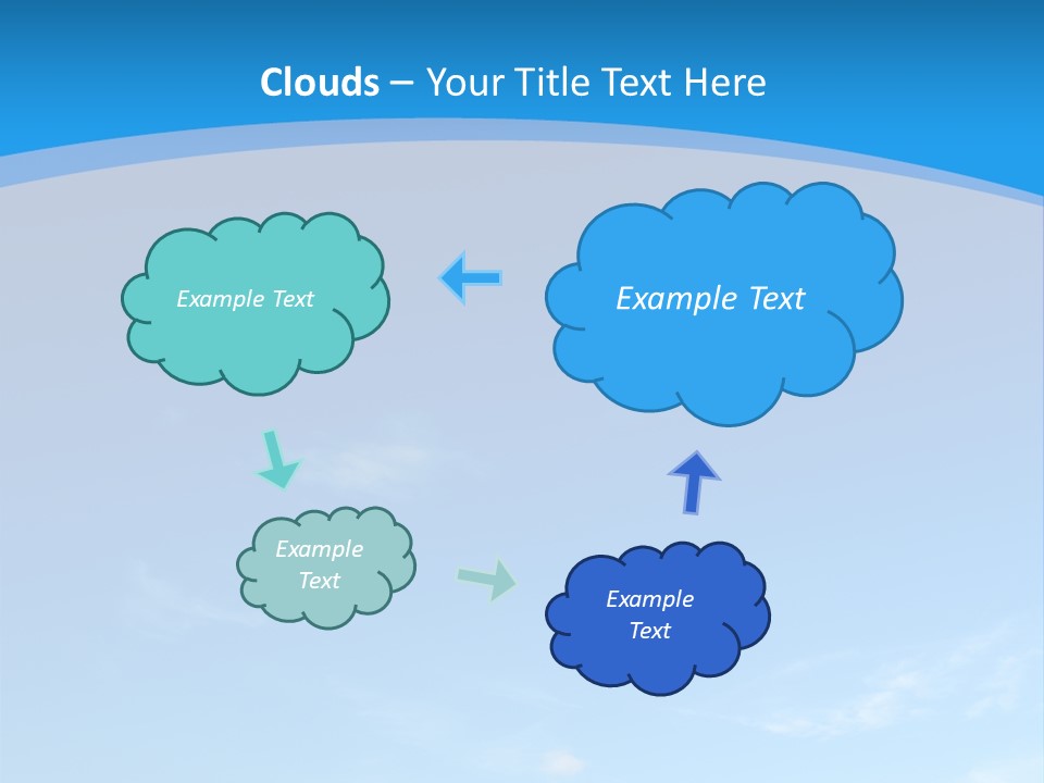 Cloudiness Azure Nimbi PowerPoint Template