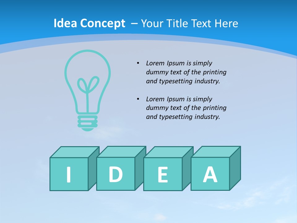 Cloudiness Azure Nimbi PowerPoint Template