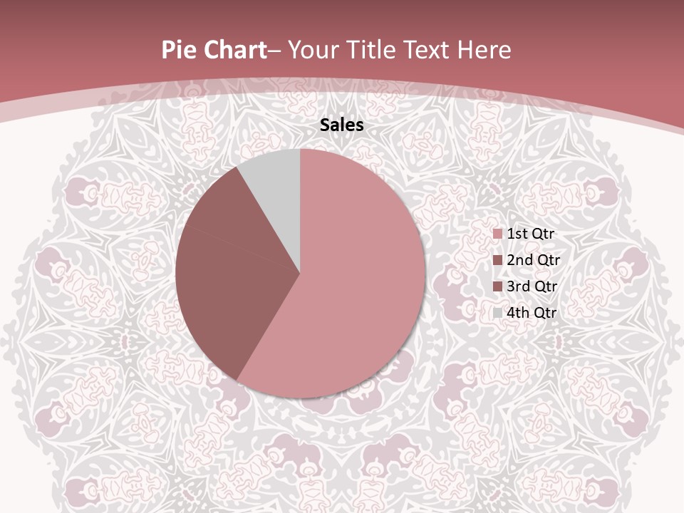 Vector Shawl Fractal PowerPoint Template