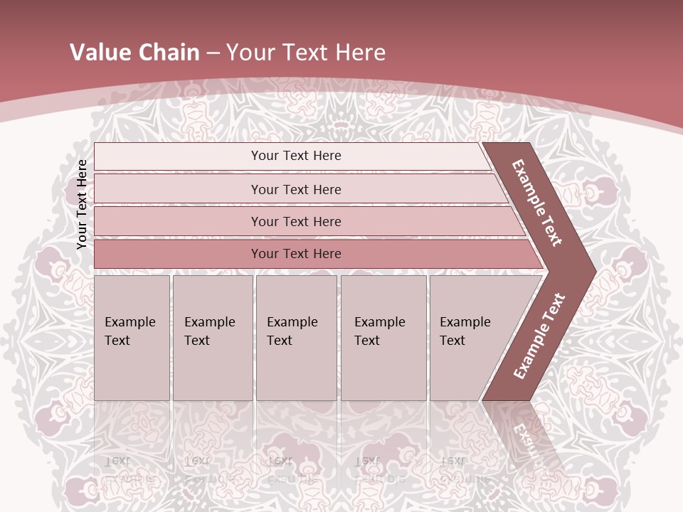 Vector Shawl Fractal PowerPoint Template