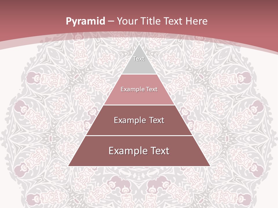 Vector Shawl Fractal PowerPoint Template