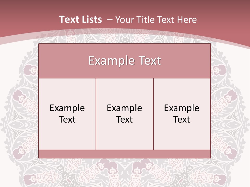 Vector Shawl Fractal PowerPoint Template