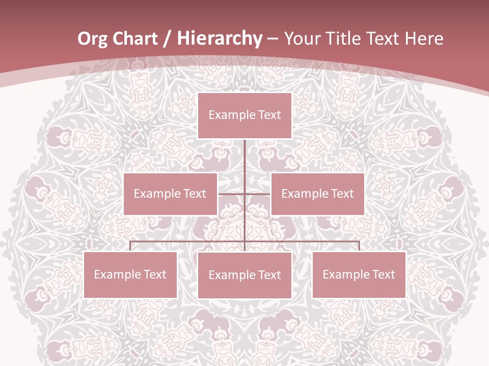 Vector Shawl Fractal PowerPoint Template