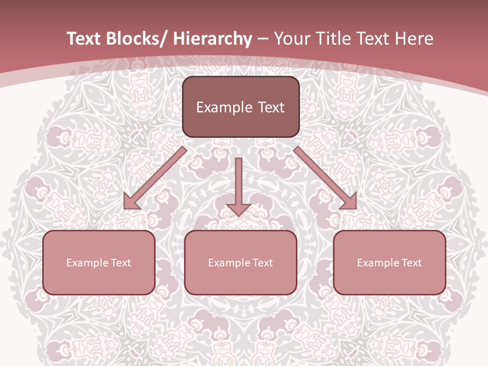Vector Shawl Fractal PowerPoint Template