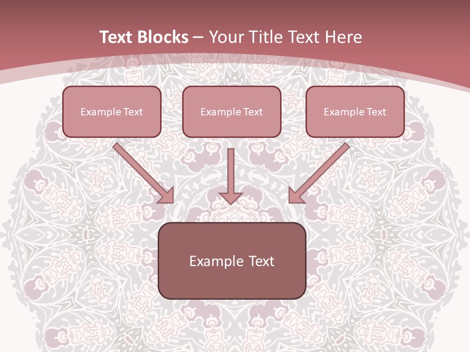 Vector Shawl Fractal PowerPoint Template