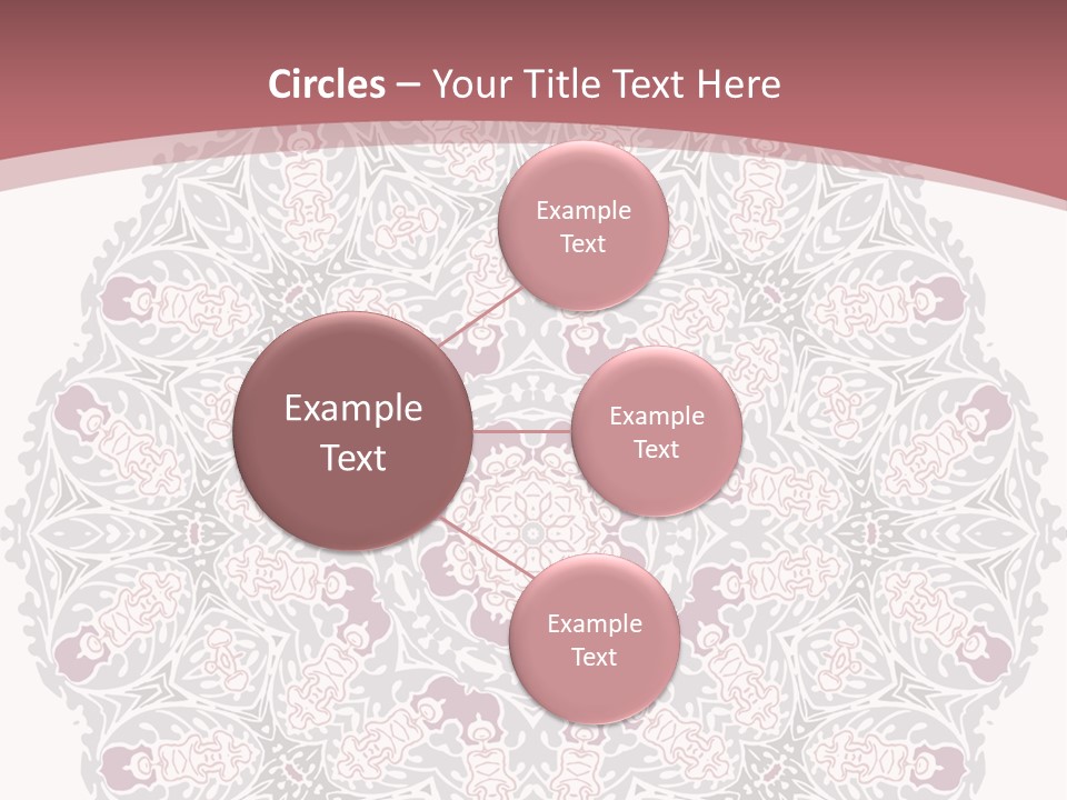 Vector Shawl Fractal PowerPoint Template