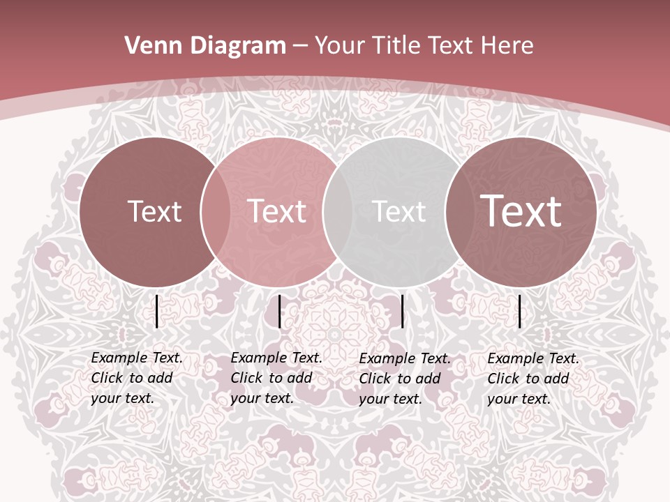 Vector Shawl Fractal PowerPoint Template