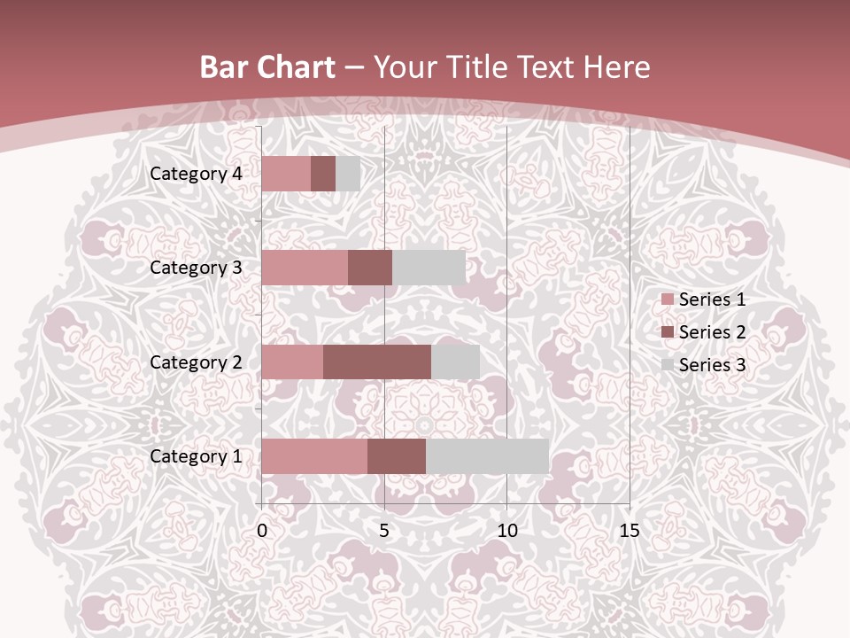 Vector Shawl Fractal PowerPoint Template