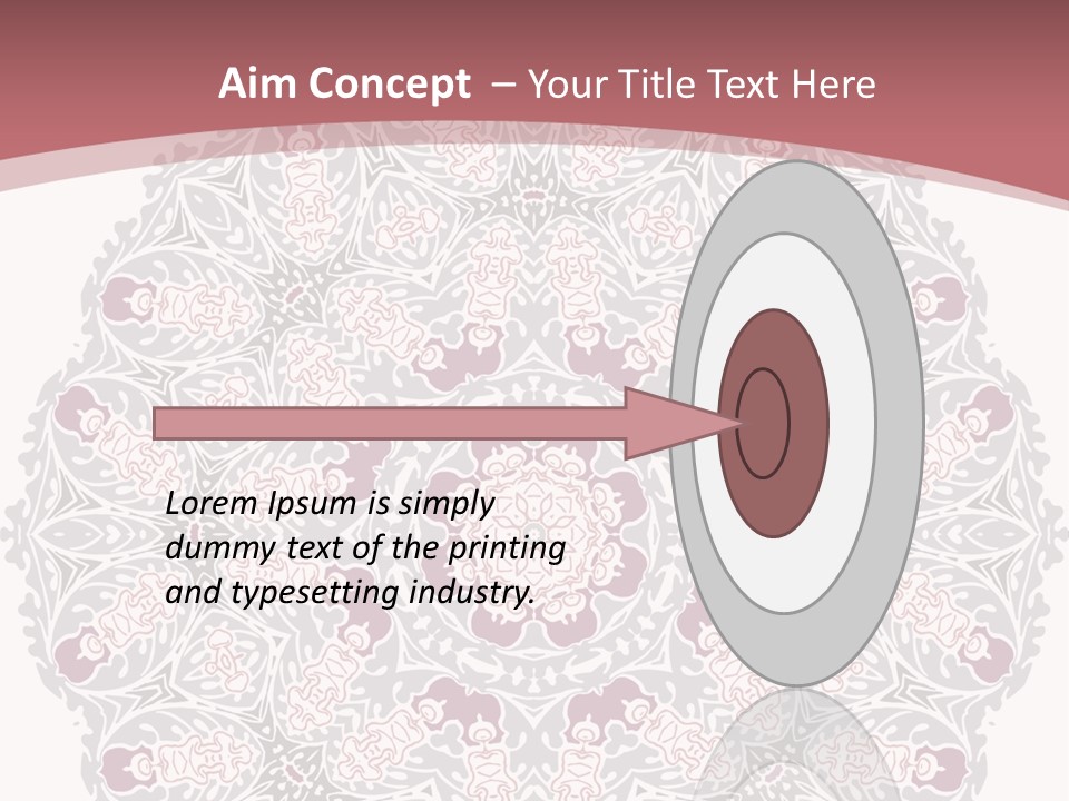 Vector Shawl Fractal PowerPoint Template