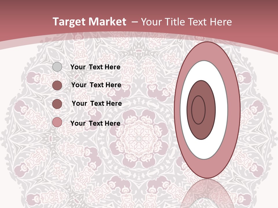 Vector Shawl Fractal PowerPoint Template