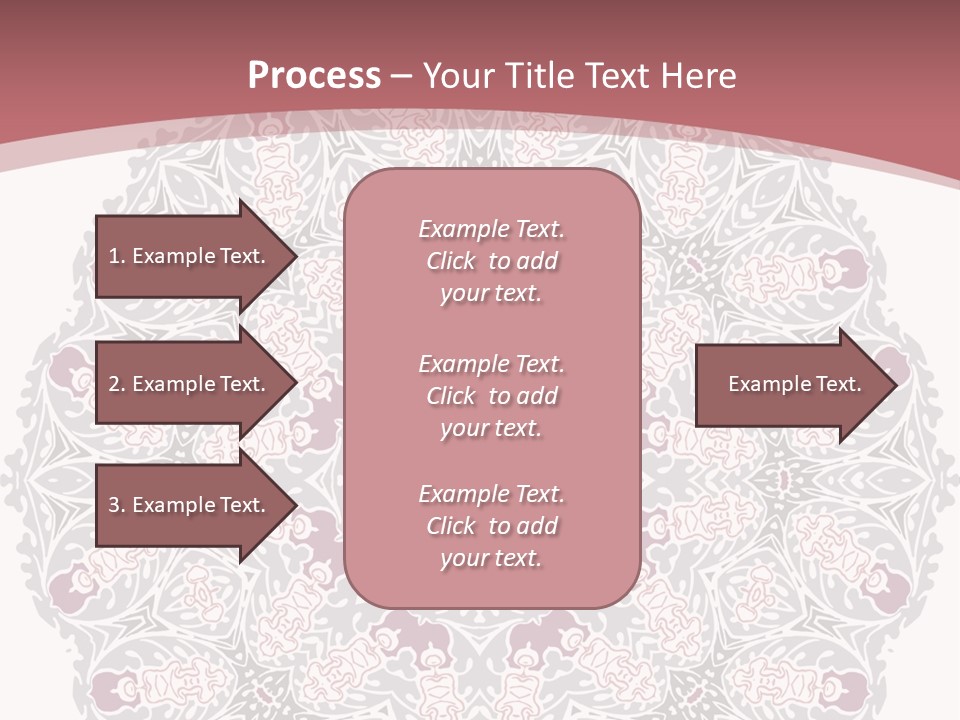 Vector Shawl Fractal PowerPoint Template