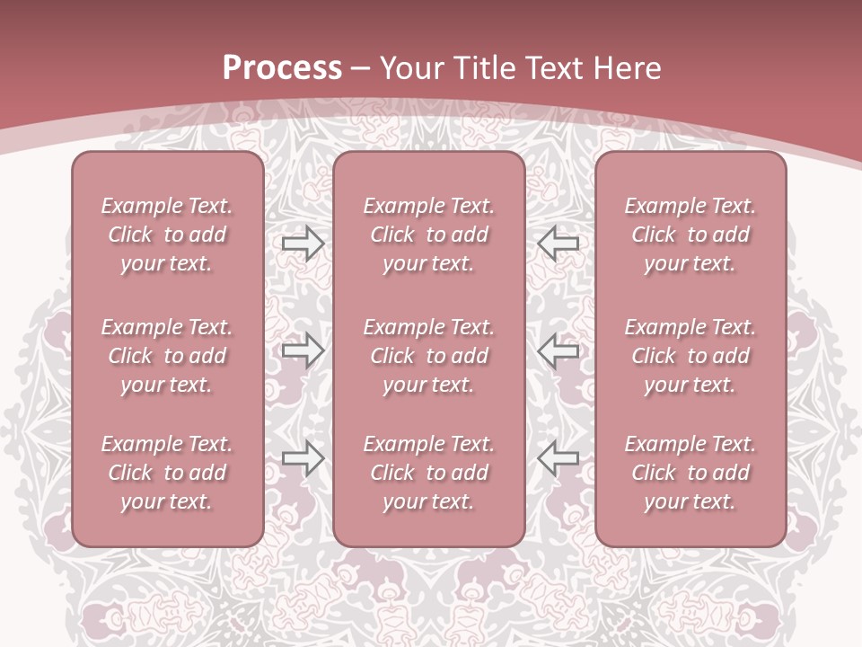 Vector Shawl Fractal PowerPoint Template