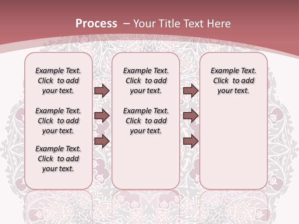 Vector Shawl Fractal PowerPoint Template