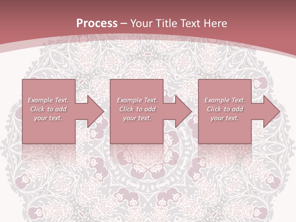 Vector Shawl Fractal PowerPoint Template