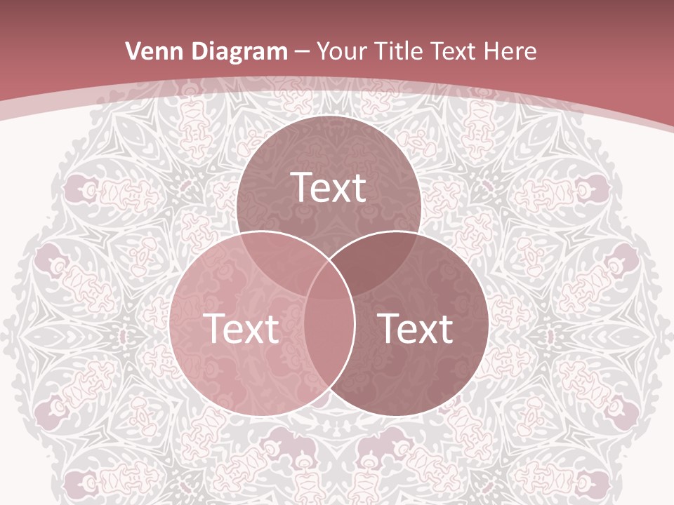 Vector Shawl Fractal PowerPoint Template