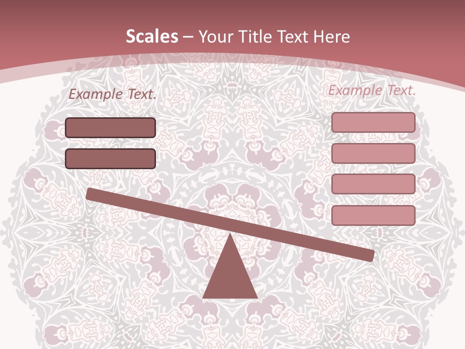 Vector Shawl Fractal PowerPoint Template